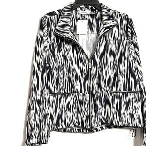 Calvin Klein Black and White Patterned Blazer